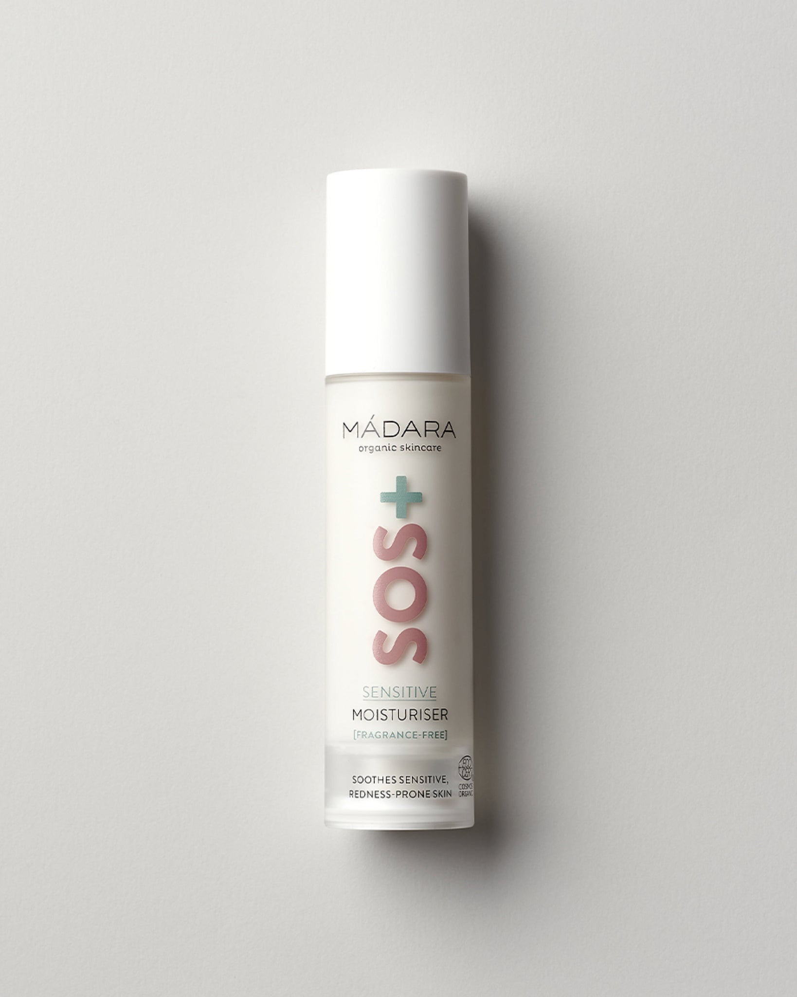 MÁDARA Organic Skincare sos sensitive moisturiser A3015 product photo on plain background.