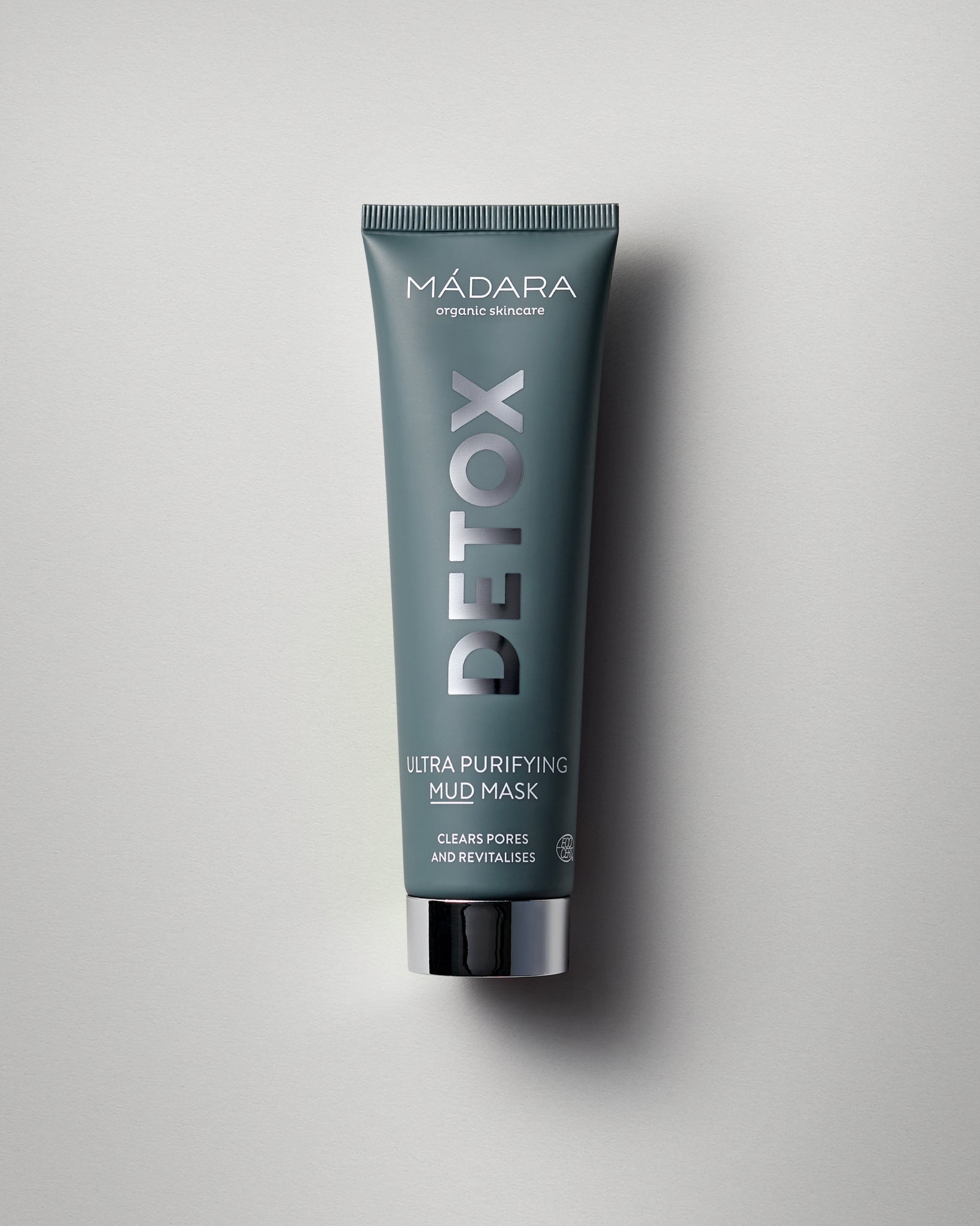 MΓDARA Organic Skincare ultra purifying mud mask A2102 face mask product photo on plain background.