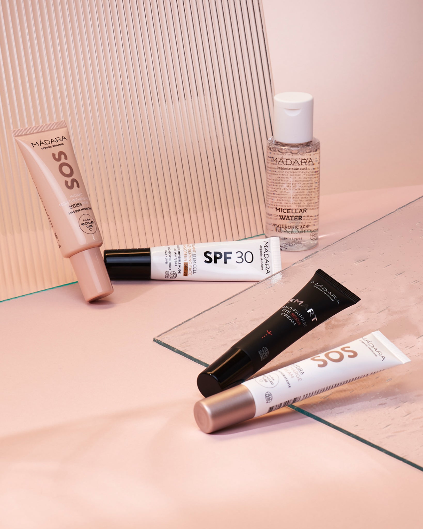 MÁDARA Organic Skincare travel skincare A0028 product photo on plain background.