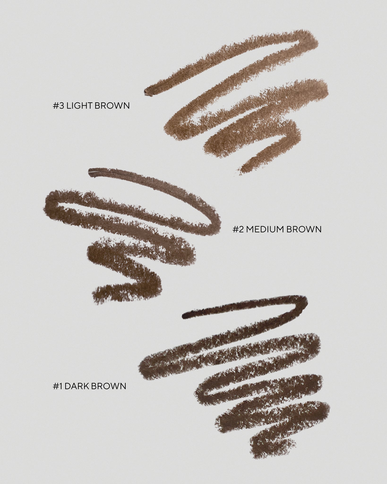 Texture close-up of MÁDARA Organic Skincare brow pencil swatches A6893 �swatch demonstrates consistency and finish.