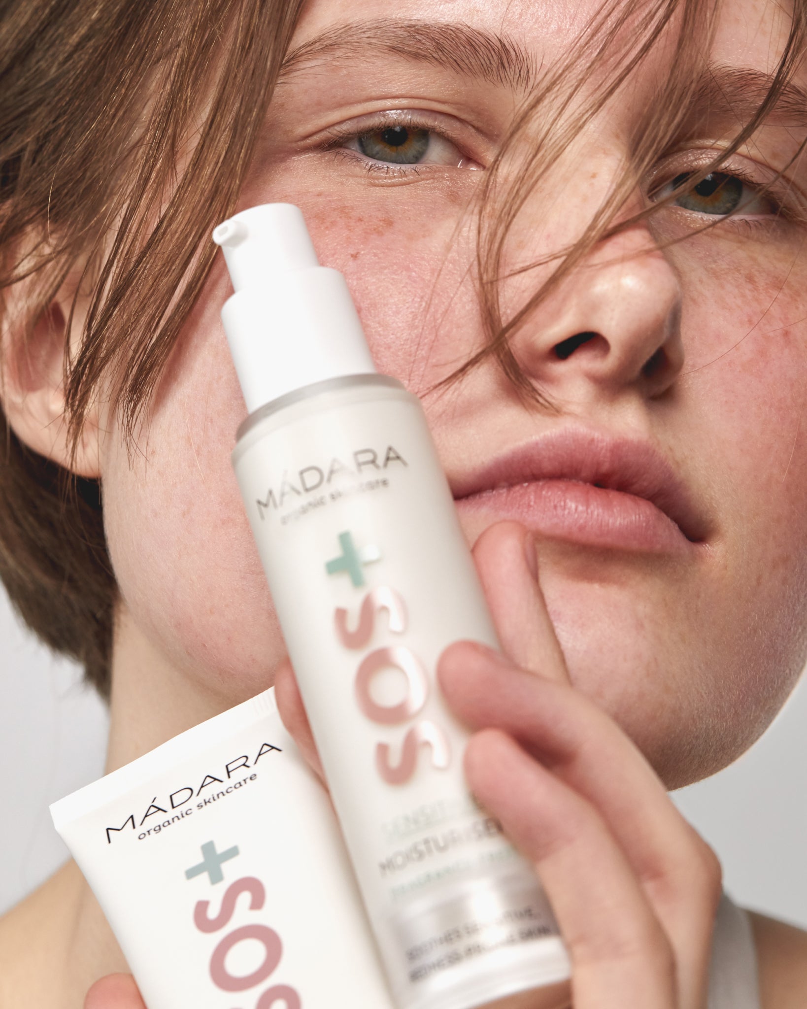 MÁDARA Organic Skincare organic moisturiser for sensitive skin A3014 product photo on plain background.