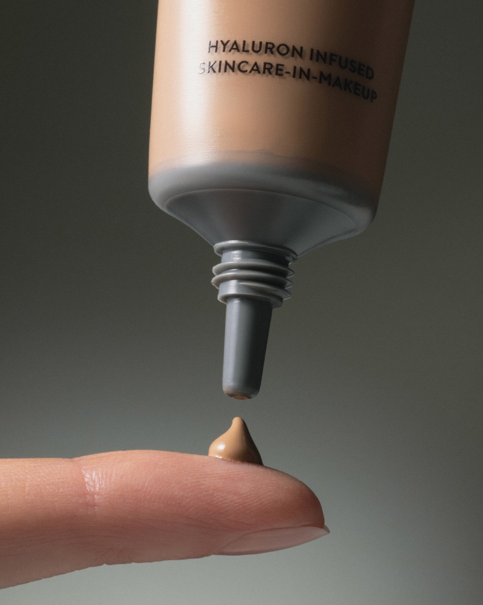 MÁDARA Organic Skincare semi matte peptide foundation A6095 foundation product photo on plain background.