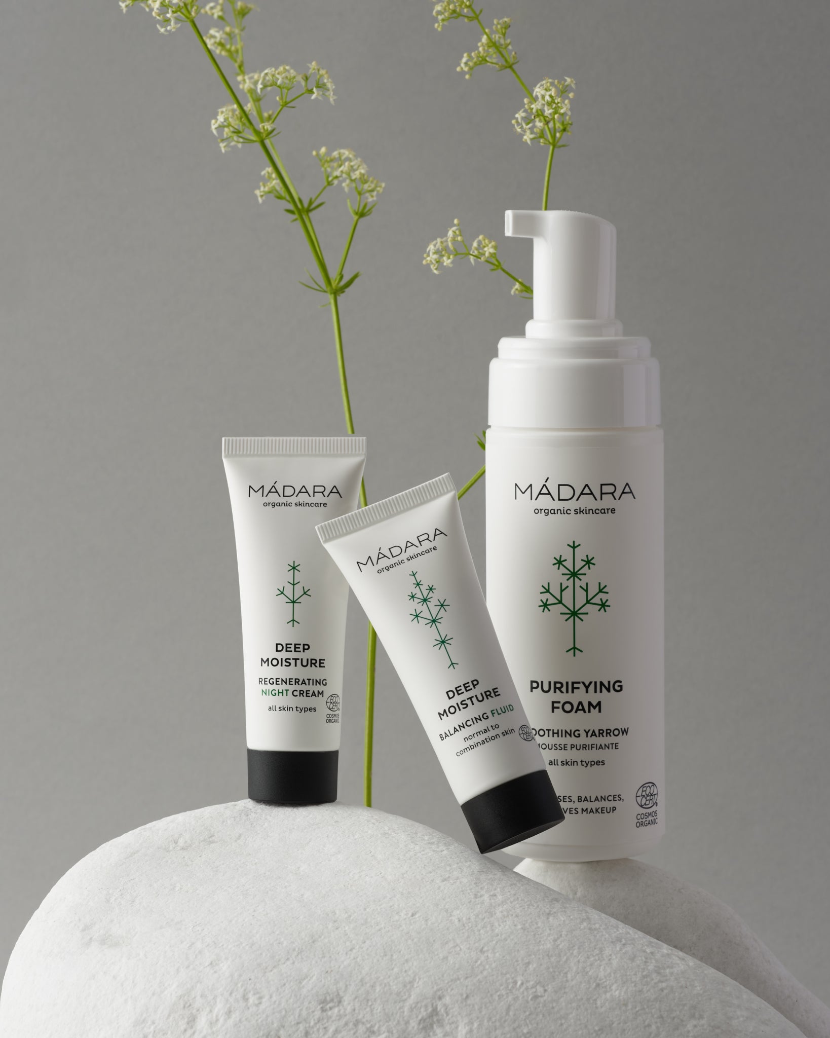 MÁDARA Organic Skincare hydrating and revitalising skincare A0001 product photo on plain background.
