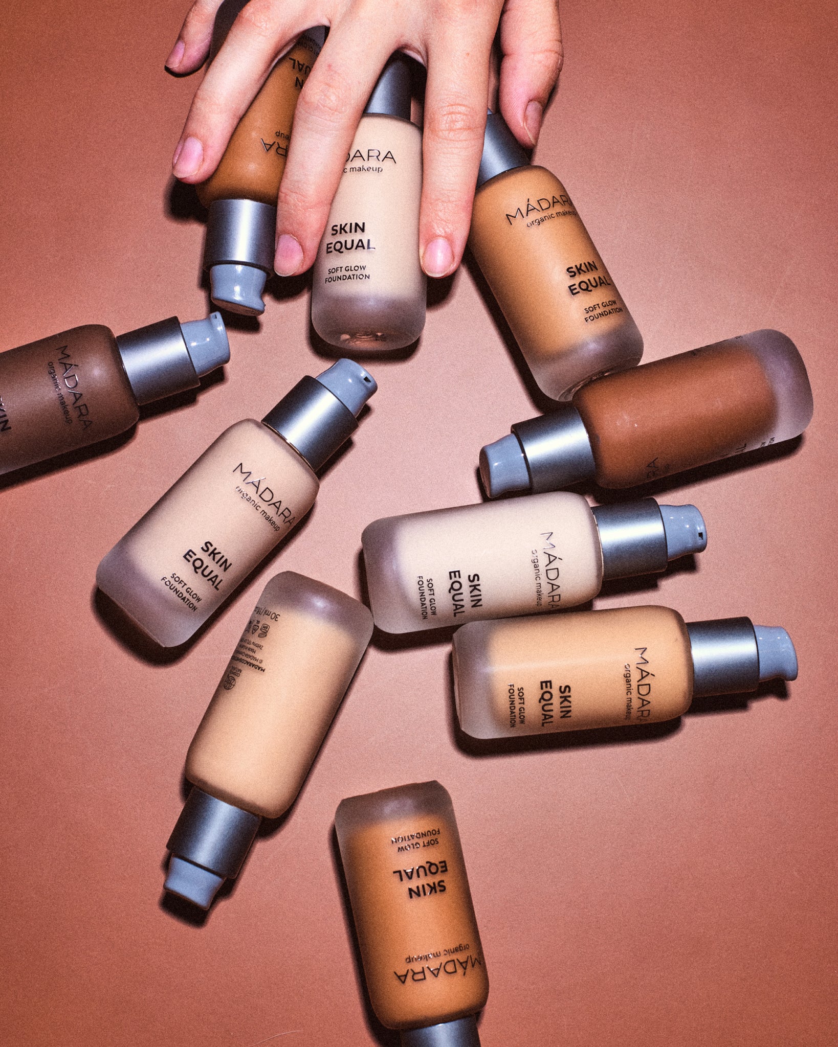 MÁDARA Organic Skincare soft glow foundation A6059 foundation product photo on plain background.