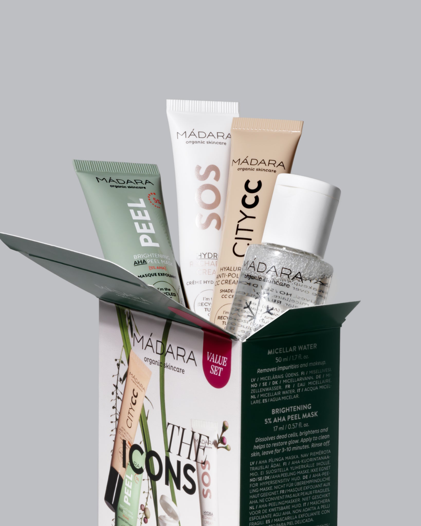 MÁDARA Organic Skincare skincare minis gift medium A0033 product photo on plain background.