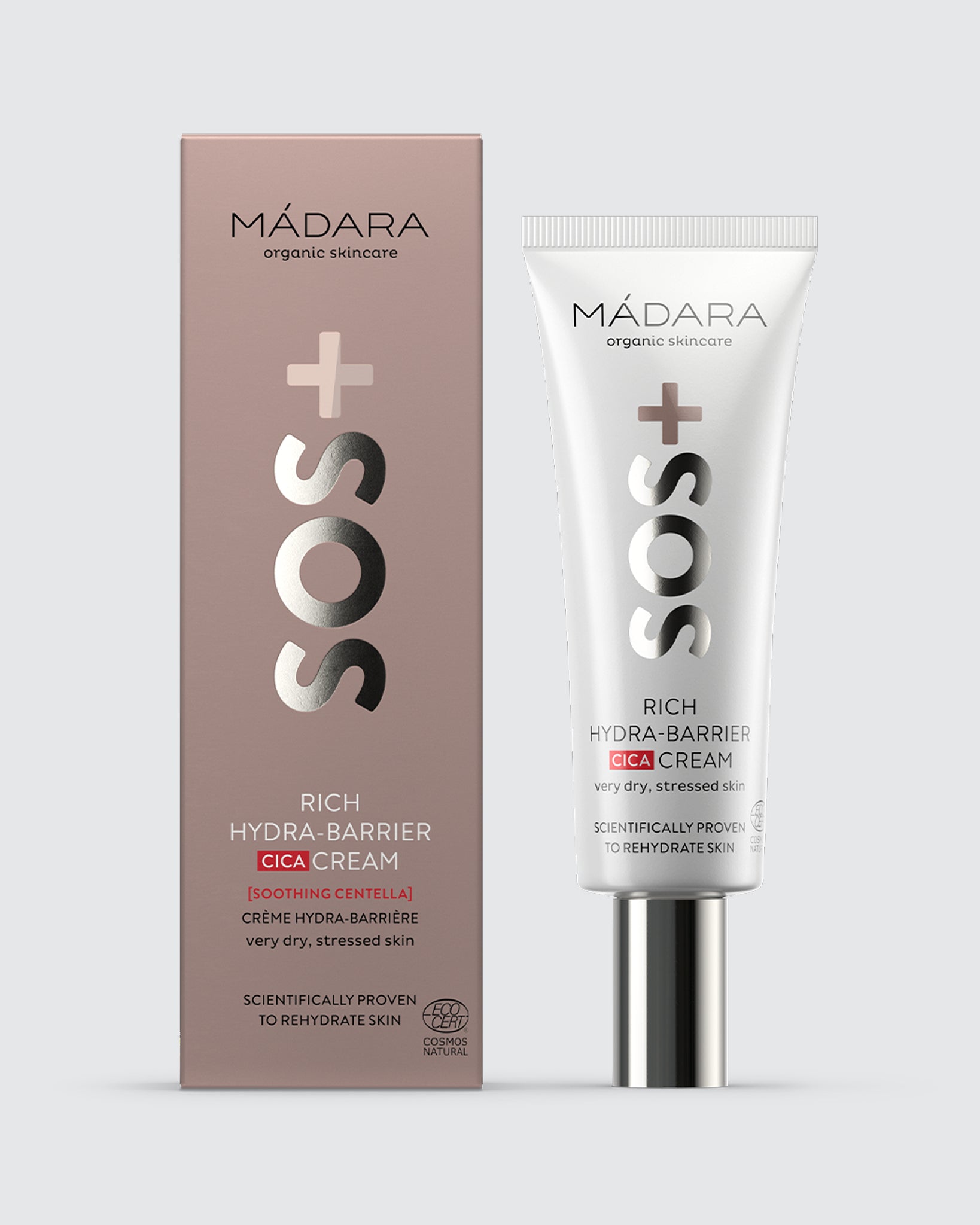 MÁDARA Organic Skincare moisturizer for dehydrated skin A3012 product photo on plain background.