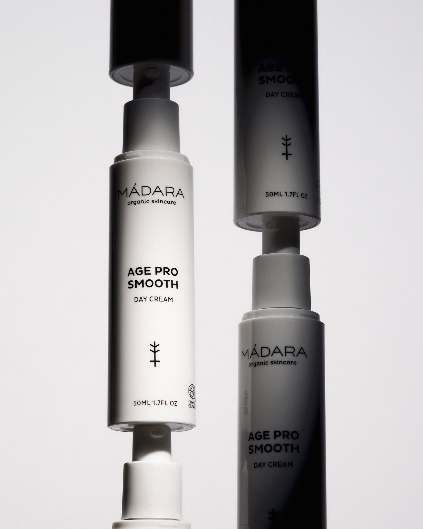 MÁDARA Organic Skincare organic day cream A3330 face cream product photo on plain background.